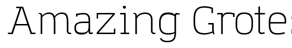 Amazing Grotesk font preview